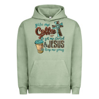 Give Me Coffee To Get Me Started & Jesus To Keep Me Going Urban Hoodie | Teevron