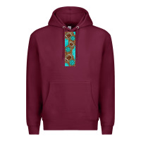 Burgundy american football with leopard pen wraps Premium Hoodie - BundleAndBundleShop