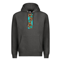 Charcoal Heather american football with leopard pen wraps Premium Hoodie - BundleAndBundleShop