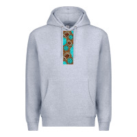 Heather Grey american football with leopard pen wraps Premium Hoodie - BundleAndBundleShop