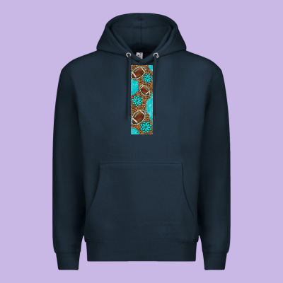American Football With Leopard Pen Wraps Premium Hoodie Designed By Bundleandbundleshop