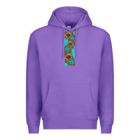 Purple american football with leopard pen wraps Premium Hoodie - BundleAndBundleShop