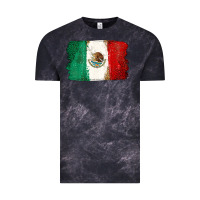 Cloud Black Mexican Flag Vintage Tee - texasbilliewilder