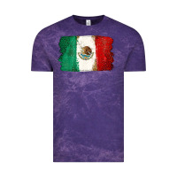 Cloud Purple Mexican Flag Vintage Tee - texasbilliewilder