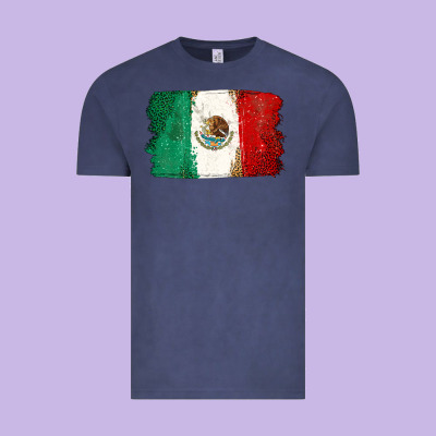 Mexican Flag Vintage Tee Designed By Texasbilliewilder