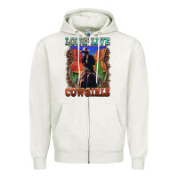 Oatmeal Heather long live cowgirls Zipper Hoodie - FaDigitalArtStudio