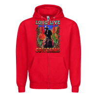 Red long live cowgirls Zipper Hoodie - FaDigitalArtStudio