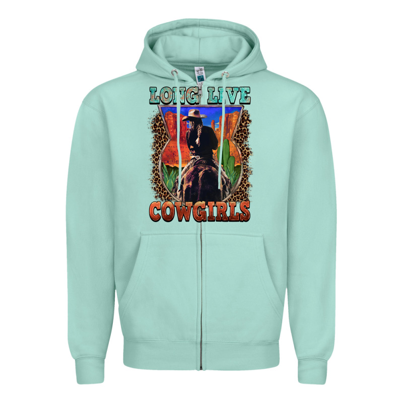 Long Live Cowgirls Zipper Hoodie by FaDigitalArtStudio | Teevron