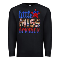 Black little miss america Premium Sweatshirt - Artiststas