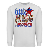 Dove Grey little miss america Premium Sweatshirt - Artiststas