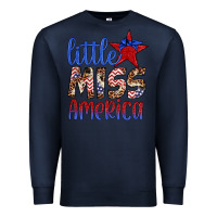 Navy little miss america Premium Sweatshirt - Artiststas
