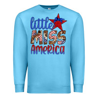 Ocean Blue little miss america Premium Sweatshirt - Artiststas