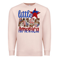 Pale Pink little miss america Premium Sweatshirt - Artiststas