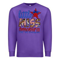 Purple little miss america Premium Sweatshirt - Artiststas