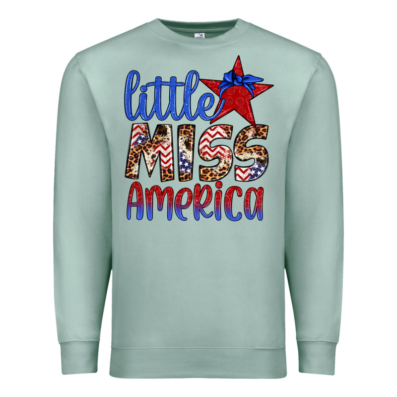 Little Miss America Premium Sweatshirt by Artiststas | Teevron