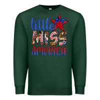 Sports Green little miss america Premium Sweatshirt - Artiststas