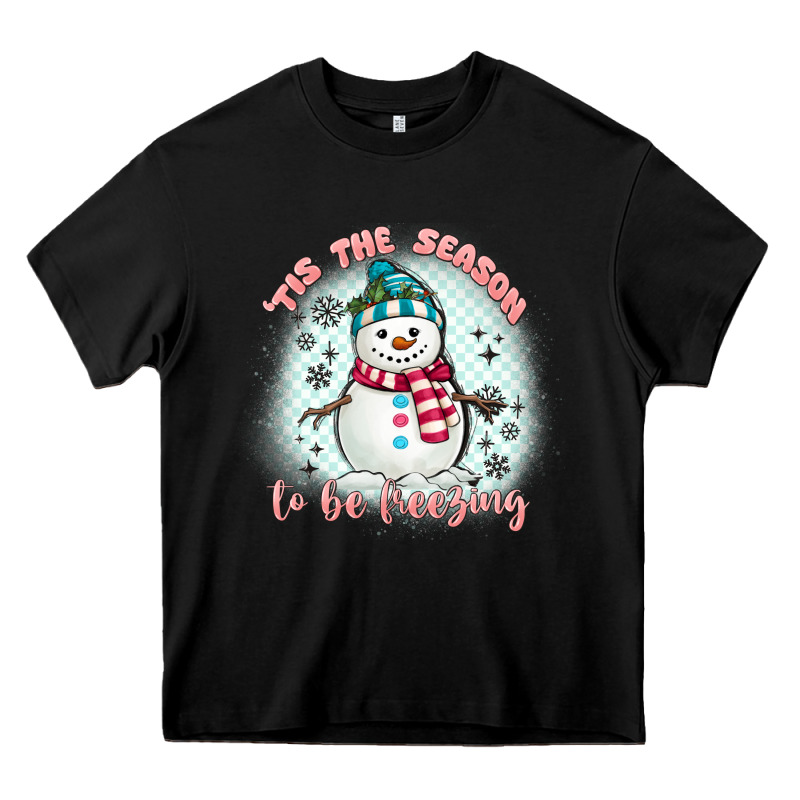 'tis The Season To Be Freezing Heavy Core Tee by MaliasSmallBusiness | Teevron