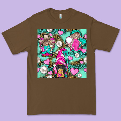 Hairdresser Gnomes With Hearts And Pearls With Leopard Premium Tee Designed By Bundleandbundleshop
