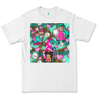 White Hairdresser Gnomes With Hearts And Pearls With Leopard Premium Tee - BundleAndBundleShop