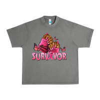 Tornado Breast Cancer survivor afro nails Urban Heavy Tee - NancyCooperArtShop