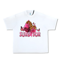 White Breast Cancer survivor afro nails Urban Heavy Tee - NancyCooperArtShop