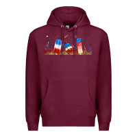 Burgundy fourth of july popsicle Premium Hoodie - RanaPortraitStore