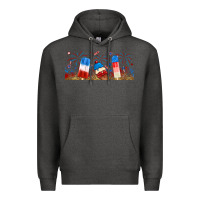 Charcoal Heather fourth of july popsicle Premium Hoodie - RanaPortraitStore