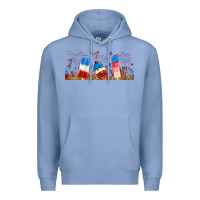 Colony Blue fourth of july popsicle Premium Hoodie - RanaPortraitStore