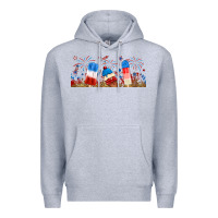 Heather Grey fourth of july popsicle Premium Hoodie - RanaPortraitStore