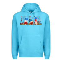 Ocean Blue fourth of july popsicle Premium Hoodie - RanaPortraitStore