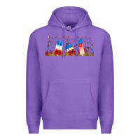Purple fourth of july popsicle Premium Hoodie - RanaPortraitStore