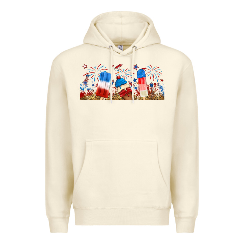Fourth Of July Popsicle Premium Hoodie by RanaPortraitStore | Teevron
