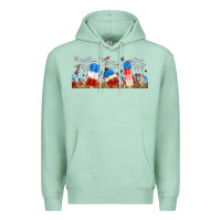 Seafoam fourth of july popsicle Premium Hoodie - RanaPortraitStore