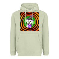 Matcha halloween bichons frise dog Heavyweight Hoodie - LillyAllenDesigns