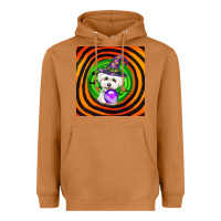 Meerkat halloween bichons frise dog Heavyweight Hoodie - LillyAllenDesigns