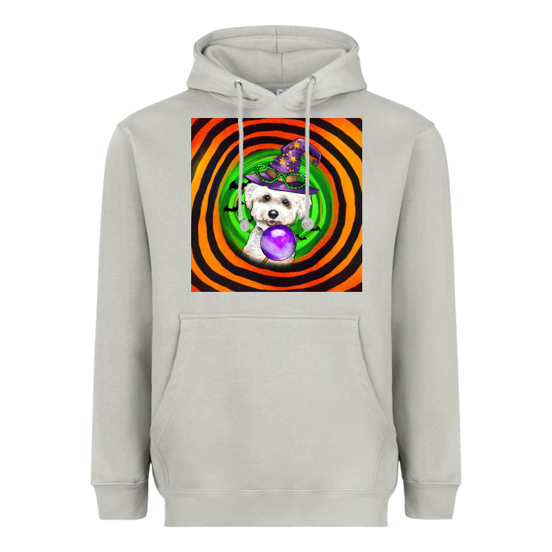 Halloween Bichons Frise Dog Heavyweight Hoodie by LillyAllenDesigns | Teevron