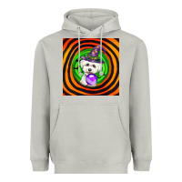 Moon Dust halloween bichons frise dog Heavyweight Hoodie - LillyAllenDesigns