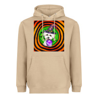 Mushroom halloween bichons frise dog Heavyweight Hoodie - LillyAllenDesigns