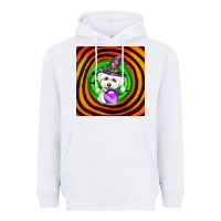 White halloween bichons frise dog Heavyweight Hoodie - LillyAllenDesigns