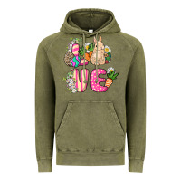 Vintage Olive Love Easter Vintage Hoodie - NancyCooperArtShop