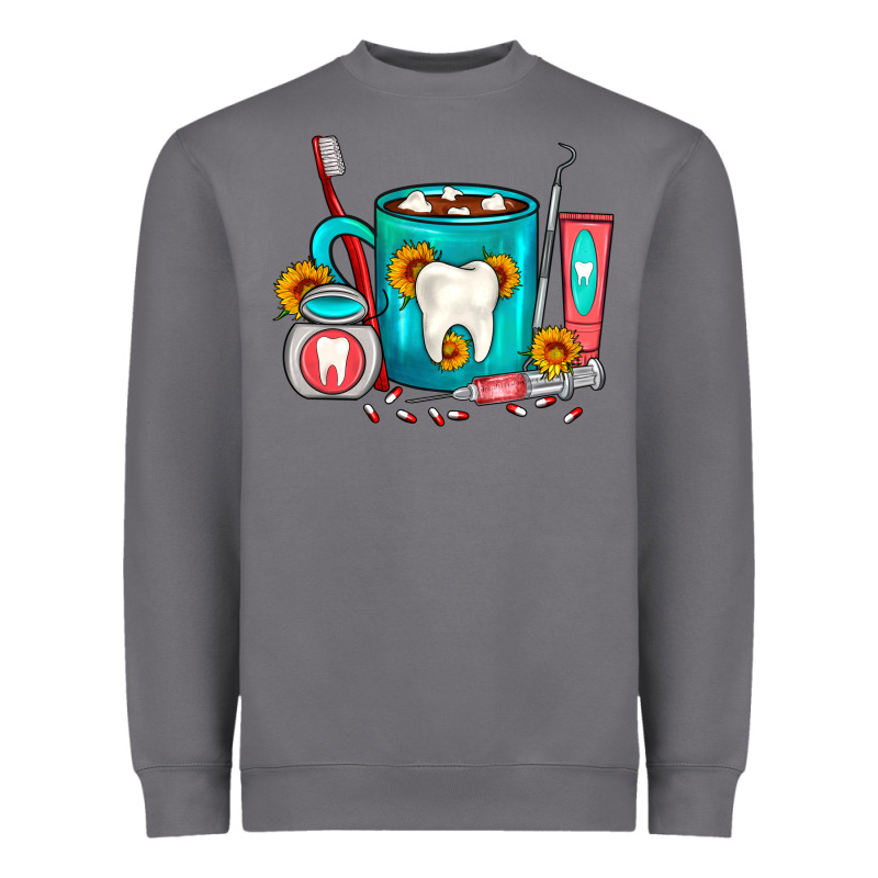 Dentist Coffee Heavyweight Sweatshirt by FaDigitalArtStudio | Teevron