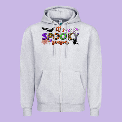 It's Spooky Season Zipper Hoodie Designed By Bundleandbundleshop
