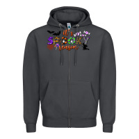 Smoke it's spooky season Zipper Hoodie - BundleAndBundleShop