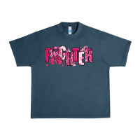 Midnight Navy Fighter Breast Cancer Urban Heavy Tee - NancyCooperArtShop