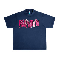 Navy Fighter Breast Cancer Urban Heavy Tee - NancyCooperArtShop