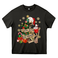 Asphalt sorta scary sorta merry skeleton christmas tree Heavy Core Tee - MaliasSmallBusiness