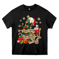 Black sorta scary sorta merry skeleton christmas tree Heavy Core Tee - MaliasSmallBusiness