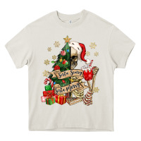 Cream sorta scary sorta merry skeleton christmas tree Heavy Core Tee - MaliasSmallBusiness