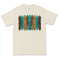 Bone glitter turqoise leopard tooled leather background Premium Tee - RanaPortraitStore