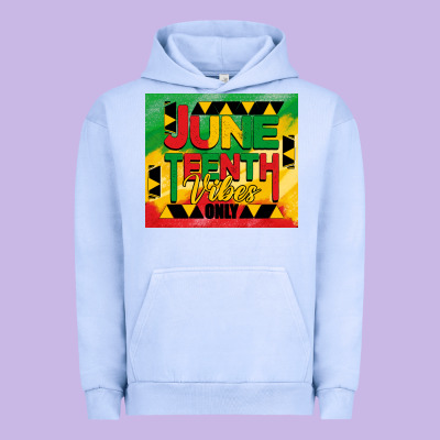Juneteenth Vibes Only Tumbler Urban Hoodie Designed By Barkaloodesign
